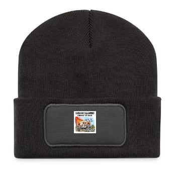 Embrace the Chaos - Recycled Patch Beanie - dark grey - Front