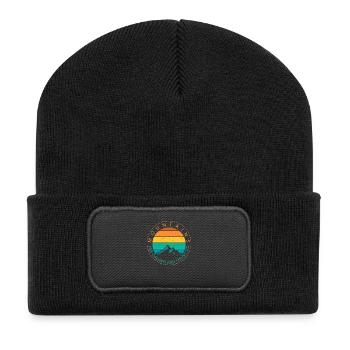 Mountains are calling And I MUST GO - Recycled Patch Beanie - black - Front