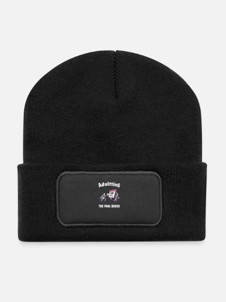 Calendrier des combats finaux - Beanie recyclé à patch - noir