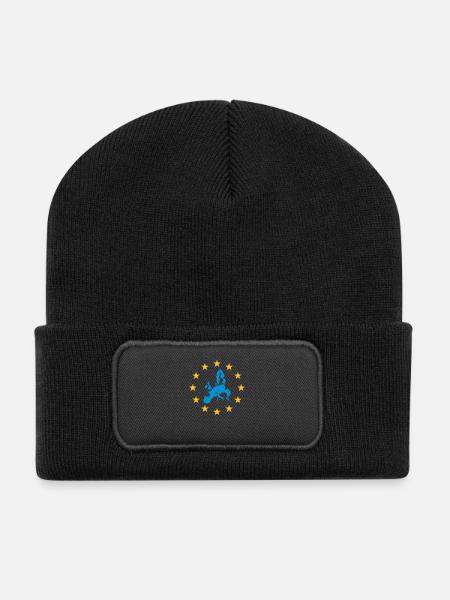 Europe - Union Européenne - Beanie recyclé à patch - noir