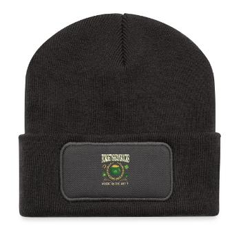Forget Shamrocks Where's The Pot Funny Irish Quote - Recycled Patch Beanie - dark grey - Front