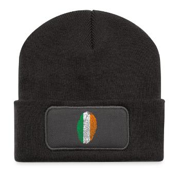 IRLANDE / IRLANDE - Beanie recyclé à patch - charbon - Devant