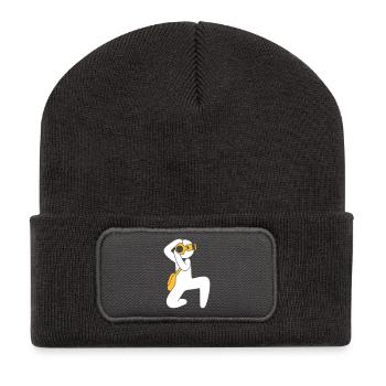 Photograph - Recycelte Patch Beanie - Dunkelgrau - Vorne