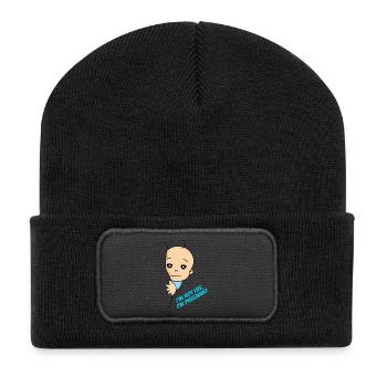 I'm Not Fat I'm Pregnant Baby Pregnancy - Recycled Patch Beanie - black - Front
