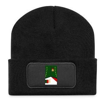 Napoleons Jacke - Recycelte Patch Beanie - Schwarz - Vorne