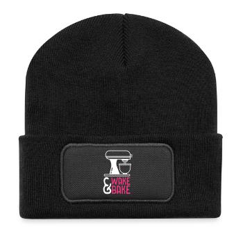 Wake and Bake - Recycled Patch Beanie - black - Front