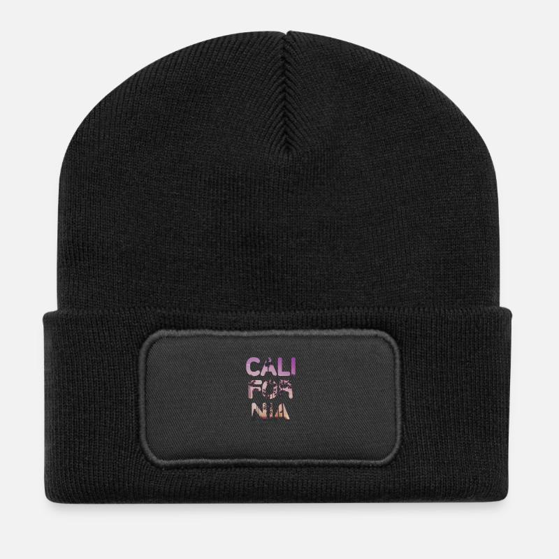 California - Recycled Patch Beanie - black
