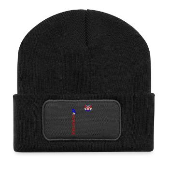 Croatie Football - Beanie recyclé à patch - noir - Devant