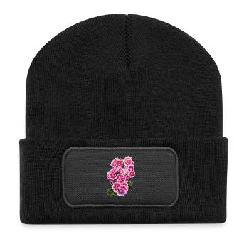 flower - Recycled Patch Beanie - black - Front