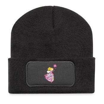 Flower Princes - Recycelte Patch Beanie - Dunkelgrau - Vorne