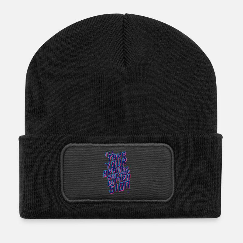 Out of Space - Recycled Patch Beanie - black