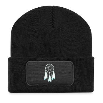 Attrape-rêves Étoilé Envolé - Beanie recyclé à patch - noir - Devant
