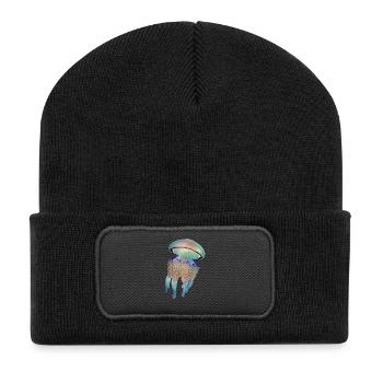 Jellyfish - Recycled Patch Beanie - black - Front