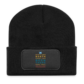 Côte écossaise NC 500 - Beanie recyclé à patch - noir - Devant