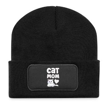 Chats Chats - Beanie recyclé à patch - noir - Devant