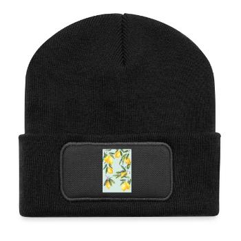 Lemons - Recycled Patch Beanie - black - Front