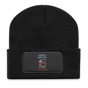 Children's Detective - Recycled Patch Beanie - black - Front