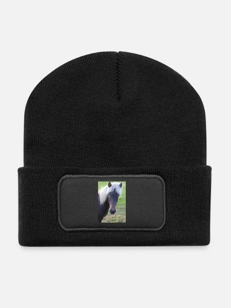 Affiche Cheval Cheval - Beanie recyclé à patch - noir