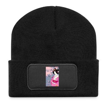 Geisha 3 - Recycled Patch Beanie - black - Front