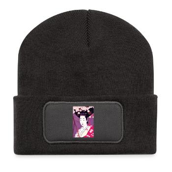 Geisha 4 - Recycled Patch Beanie - dark grey - Front