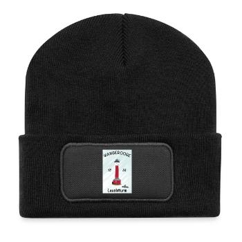 Wangerooge, Vieux phare, Mer du Nord, Affiche - Beanie recyclé à patch - noir - Devant
