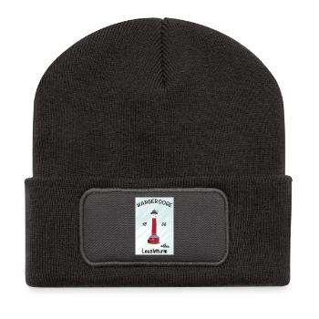 Wangerooge, Alter Leuchtturm, Nordsee, Poster - Recycelte Patch Beanie - Dunkelgrau - Vorne
