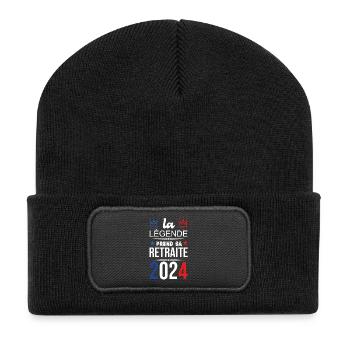La Légende Prend Sa Retraite 2024 - Beanie recyclé à patch - noir - Devant