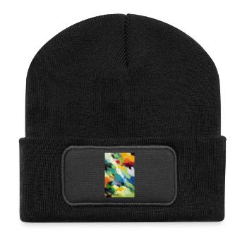 Motifs et formes - Beanie recyclé à patch - noir - Devant