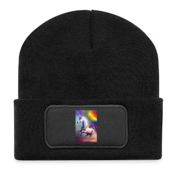 Unicorn - Recycled Patch Beanie - black - Front