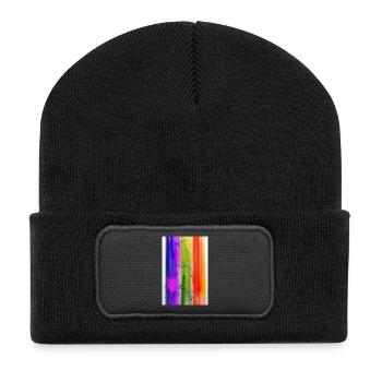 Splashes of paint - Recycled Patch Beanie - black - Front
