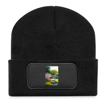 Chinese Zen Garden - Recycled Patch Beanie - black - Front