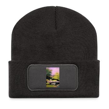 Chinese Zen Garden - Recycled Patch Beanie - dark grey - Front