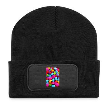 Bonbons - Recycelte Patch Beanie - Schwarz - Vorne