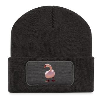 Cygne - Beanie recyclé à patch - charbon - Devant