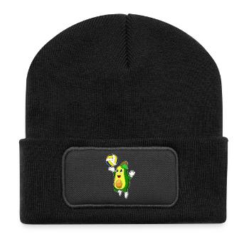 Avocado Volleyball Player Volleyball - Recycled Patch Beanie - black - Front