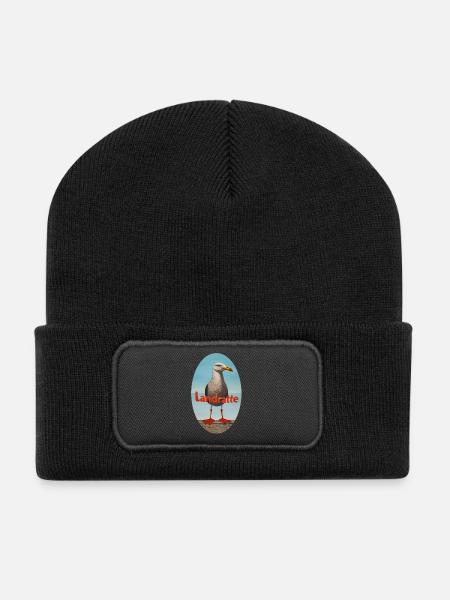 Landratte - Recycelte Patch Beanie - Schwarz