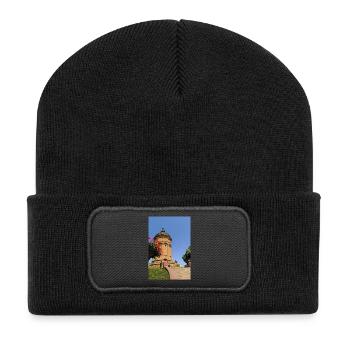 CHÂTEAU D’EAU DE MANNHEIM - Beanie recyclé à patch - noir - Devant