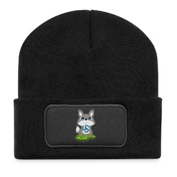 Dog Volleyball Player Volleyball Sports - Recycled Patch Beanie - black - Front