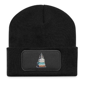 Betten Burgen Bauer - Recycelte Patch Beanie - Schwarz - Vorne