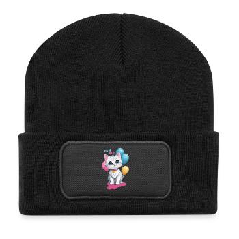 I am four years old ! - Recycled Patch Beanie - black - Front
