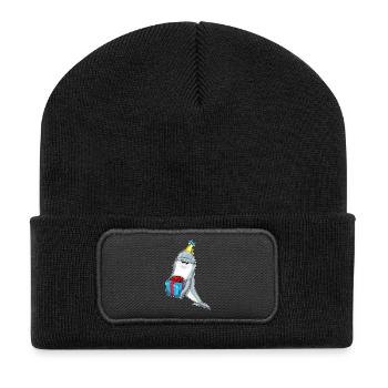 Dolphin Birthday Package - Recycled Patch Beanie - black - Front