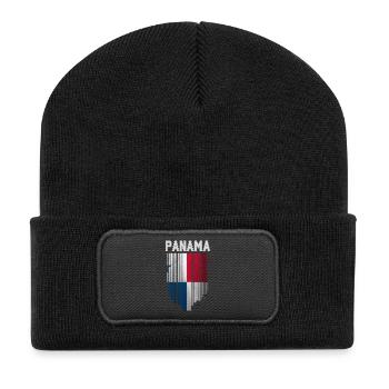 Drapeau panaméen, fierté panaméenne - Beanie recyclé à patch - noir - Devant