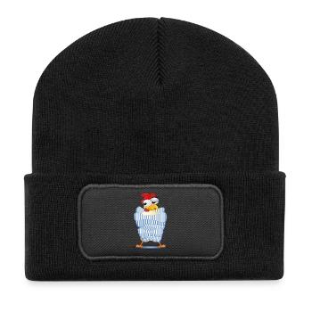 POULAILLER - AUTOMNE HIVER - Beanie recyclé à patch - noir - Devant