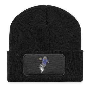 Skunk Handball Joueur Handball - Beanie recyclé à patch - noir - Devant