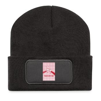 Cheers - Campagne-Time - il y a de quoi faire la fête - Beanie recyclé à patch - charbon - Devant