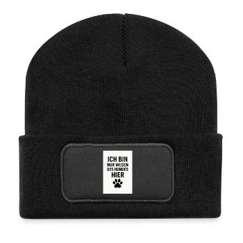 34884D7C E87F 4604 84B9 B9403BDF5C83 - Recycelte Patch Beanie - Schwarz - Vorne