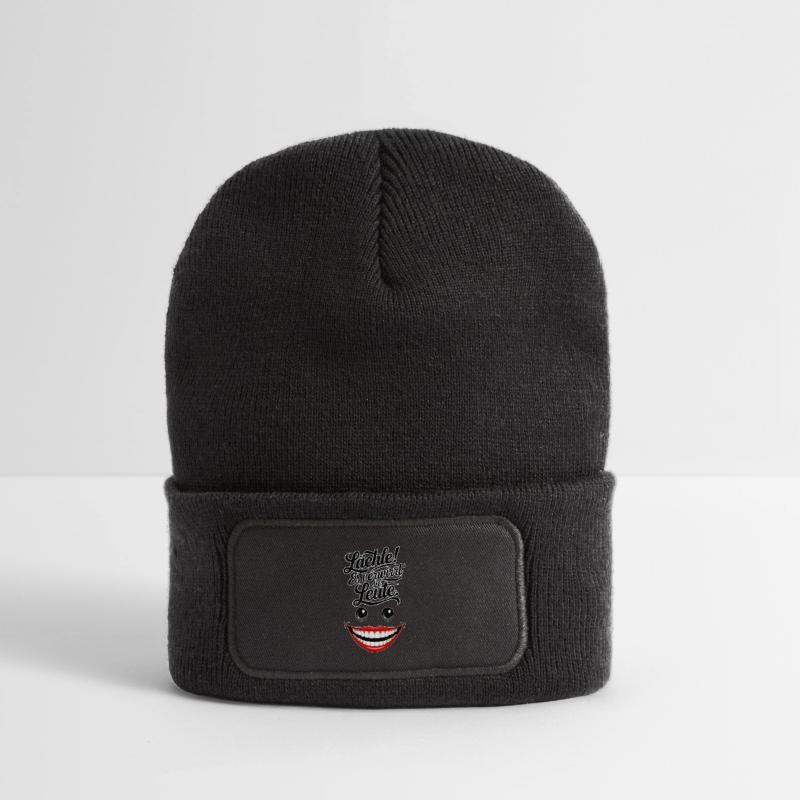 Always smiling Recycled Patch Beanie