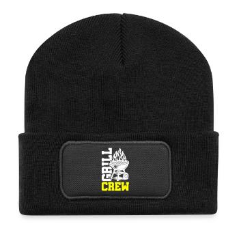 Grill Crew - Recycled Patch Beanie - black - Front