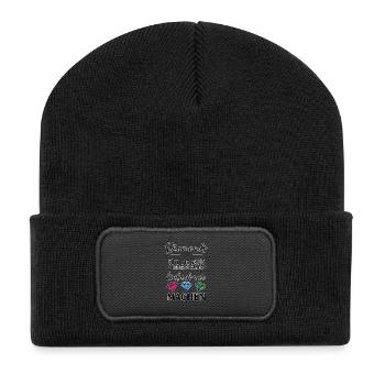 Diamonds are the base of my pyramid - Recycled Patch Beanie - black - Front