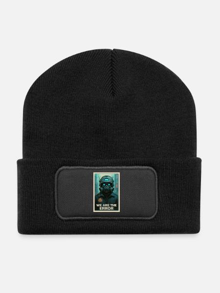 WE ARE THE ERROR - Recycled Patch Beanie - black